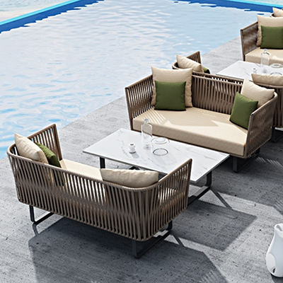 3-Seater Outdoor Rattan Sofa Set for Patio, Garden & Balcony
