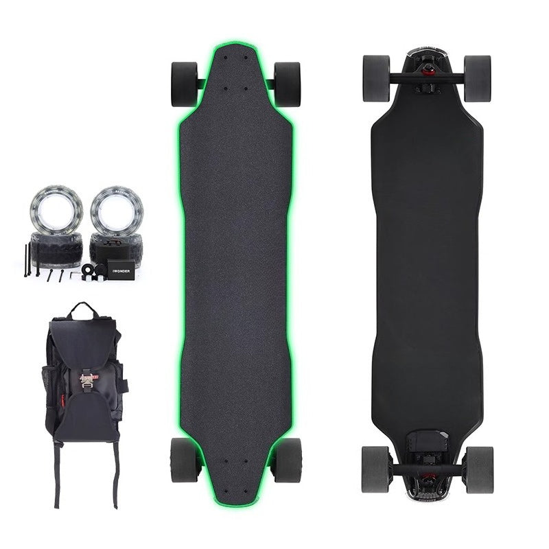 New High-Quality 4-Wheel Electric Skateboard with Remote Control and HUB Motor - Outdoor Recreation Sports Scooter