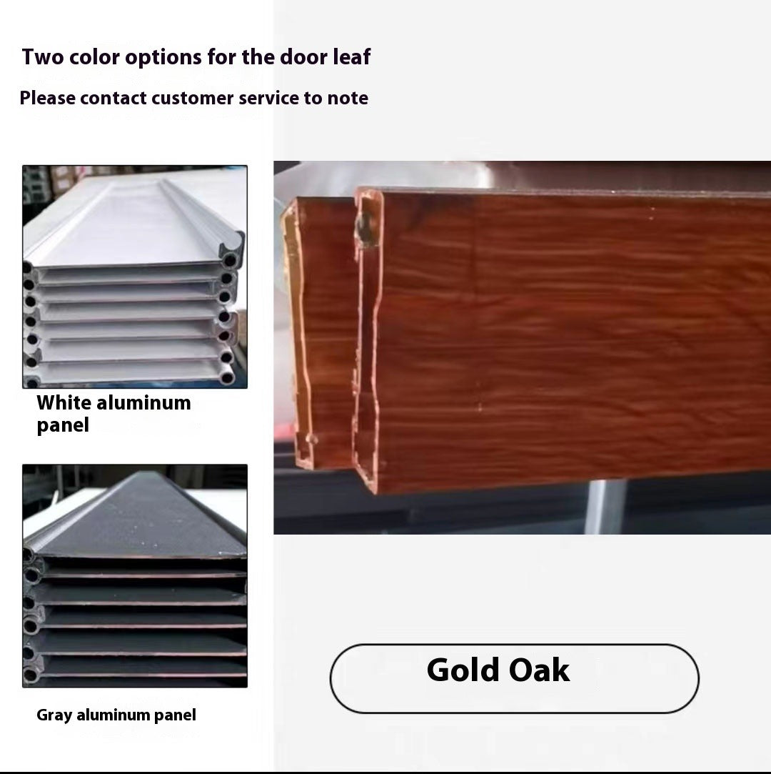 Aluminum Folding Sliding Door – Invisible Fireproof Partition for Kitchens, Bathrooms & Gas Inspection Areas