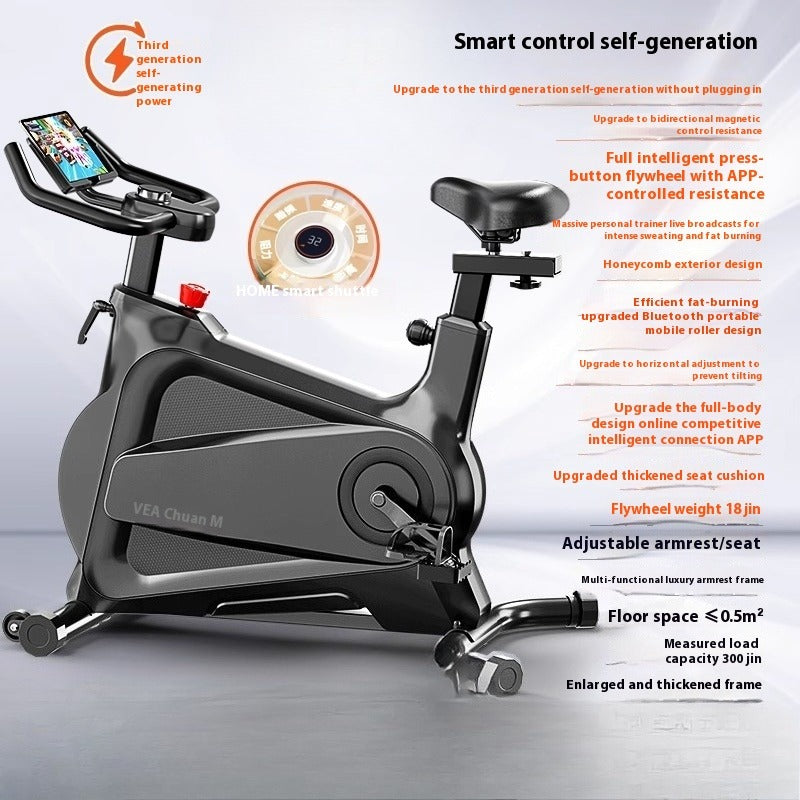 Smart Magnetic Spin Bike for Home Indoor Cycling, Weight Loss & Silent Cardio Training