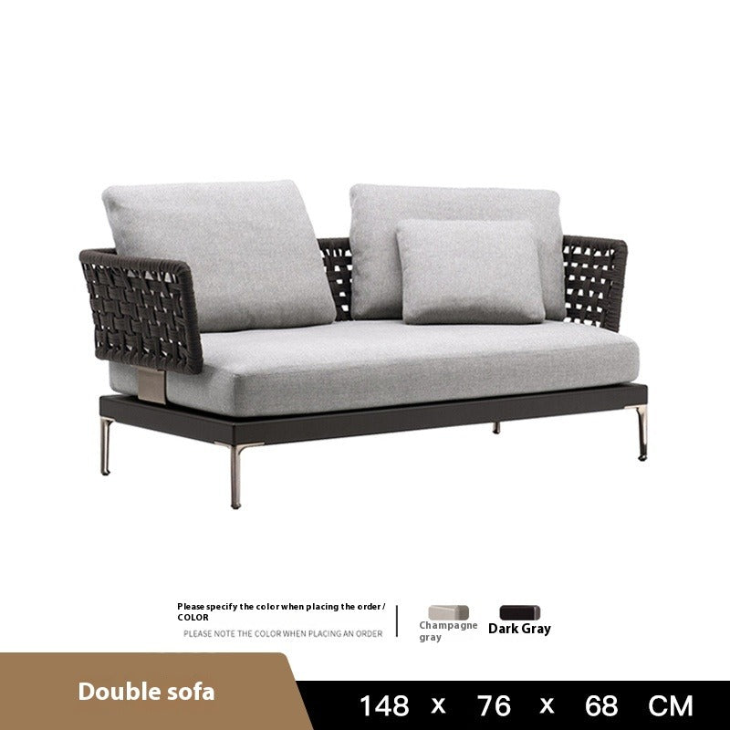 Outdoor Rattan Corner Sofa Set for Patio, Garden & Balcony Lounge