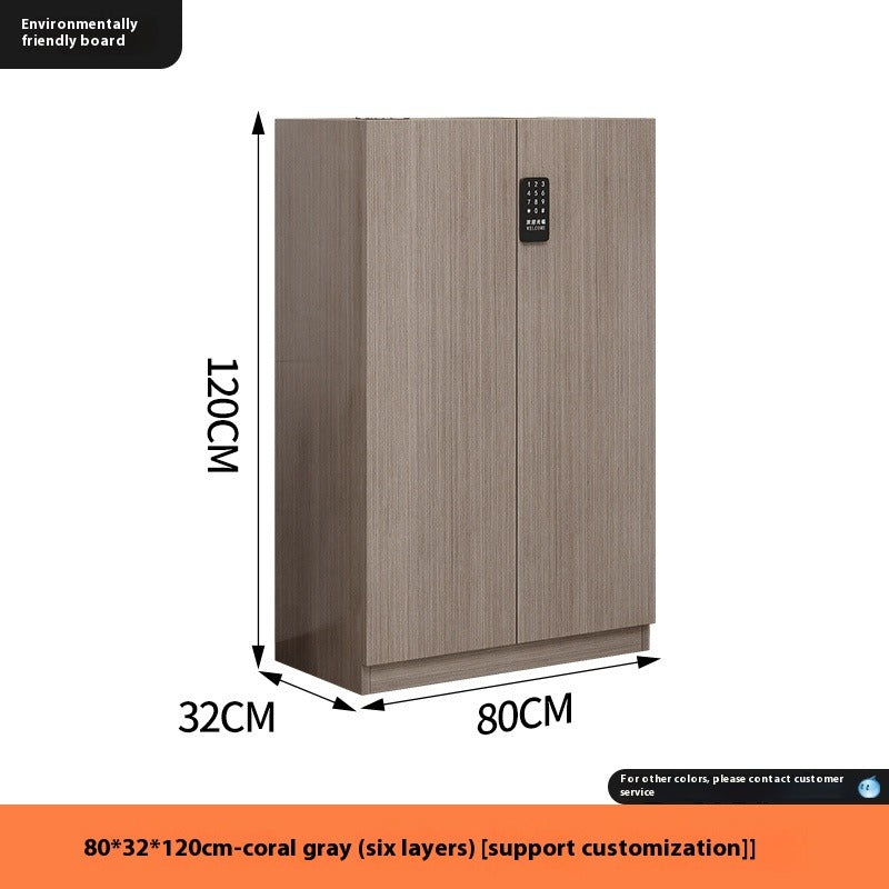 Password-Locked Shoe Cabinet – Anti-Theft Entryway Storage for Hallway, Outdoor Corridor & Home Entrance