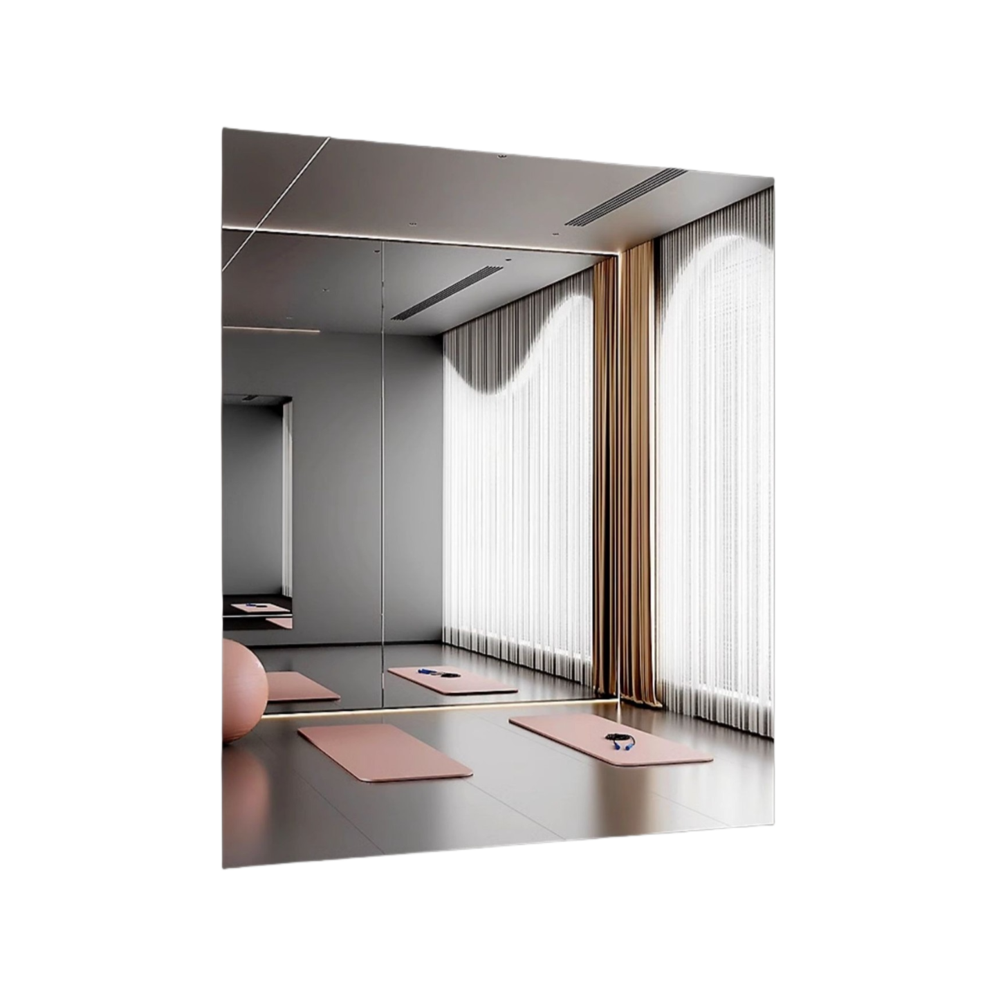Shatterproof Adhesive Full-Length Soft Mirror – Wall-Mounted, No-Drill Design for Home Gym, Yoga & Dance