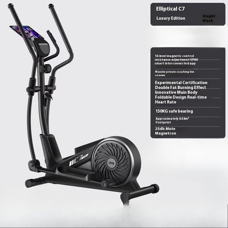 Compact Elliptical Trainer for Home & Commercial Cardio with Climbing, Stepping & Walking Modes