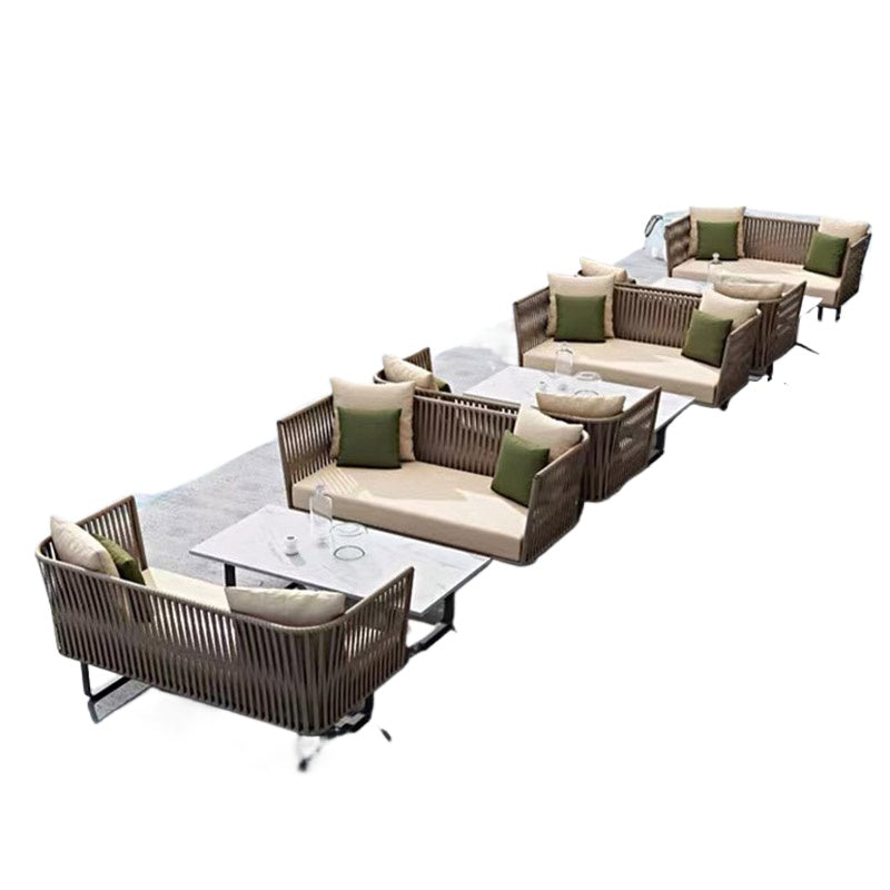 3-Seater Outdoor Rattan Sofa Set for Patio, Garden & Balcony