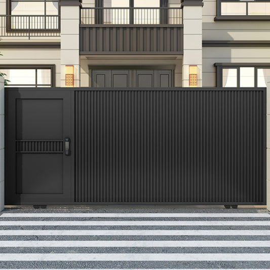 Smart Aluminum Villa Gate – High-End Electric Sliding Gate for Courtyard, Garage, Factory & Community Entrance