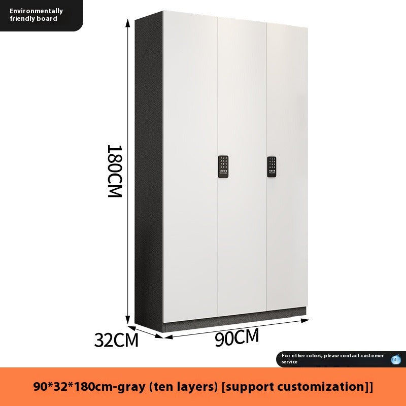 Password-Locked Shoe Cabinet – Anti-Theft Entryway Storage for Hallway, Outdoor Corridor & Home Entrance