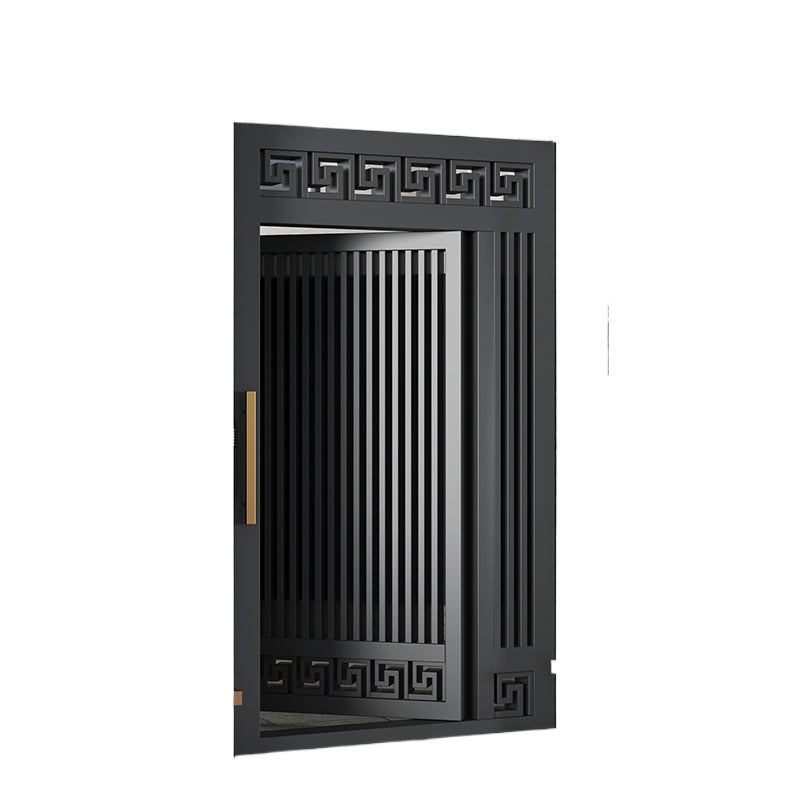 Wrought Iron & Aluminum Courtyard Gate – Modern Swing Gate for Villas and Garden Entrances