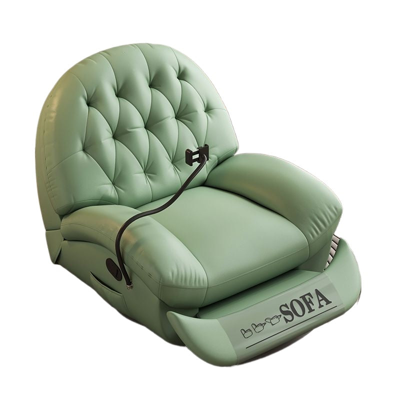 Electric Swivel Recliner with Latex Cushion for Living Room, Luxury Space-Capsule Style