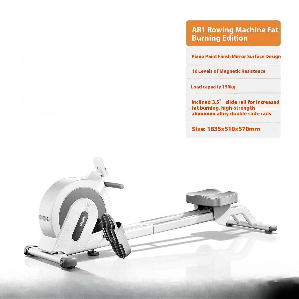 Smart Magnetic Rowing Machine for Home & Gym Use with Silent Operation and Cardio Training