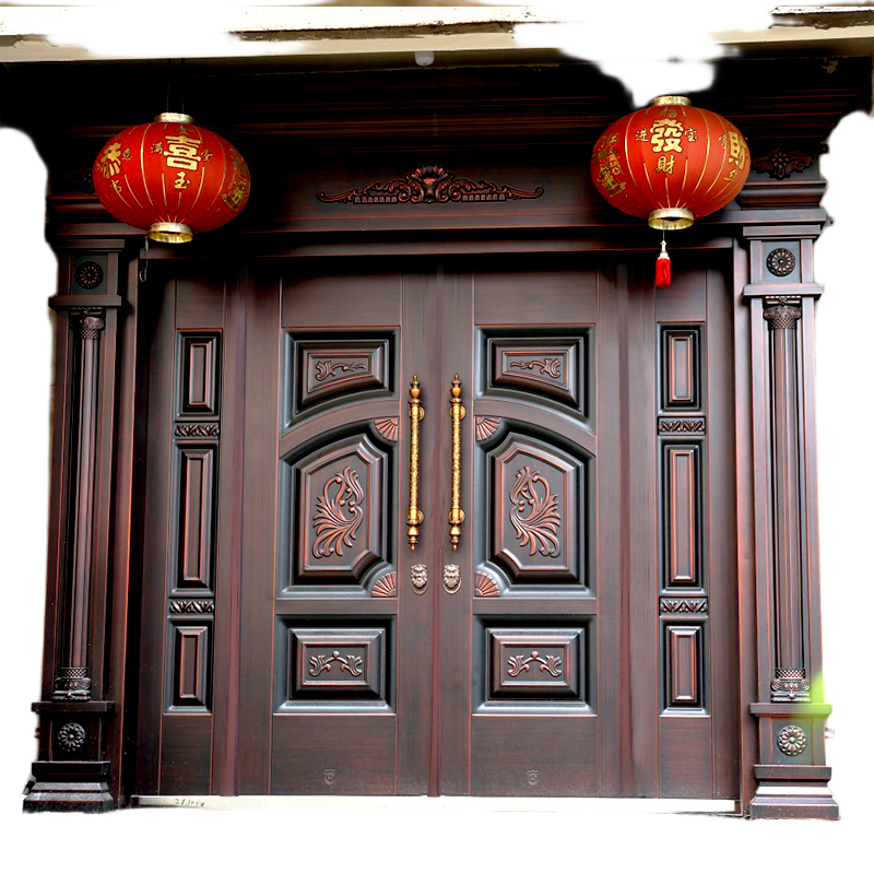 Zinc Alloy Villa Gate – Double Swing Entry Door for Rural Courtyard & Home Security