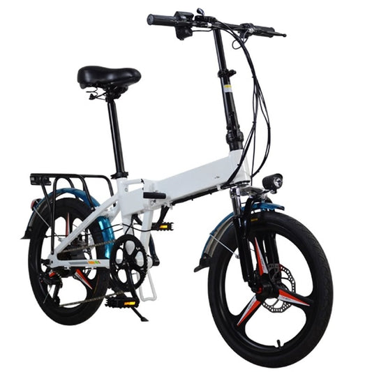 Ultra-Lightweight Foldable Electric Commuter Bike with 1000W Motor, 20-Inch Wheels, and Keyless Start