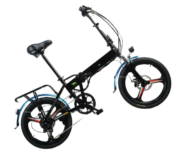 Ultra-Lightweight Foldable Electric Commuter Bike with 1000W Motor, 20-Inch Wheels, and Keyless Start