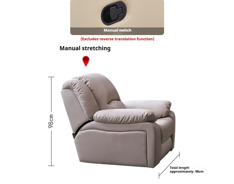 Top-Grade Full Leather Zero-Wall Space Capsule Recliner for Luxury Home Theater