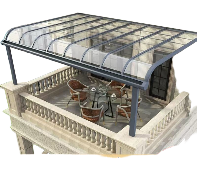 Aluminum Outdoor Awning for Terrace, Eaves, Carport & Garden with Rain and Sun Protection