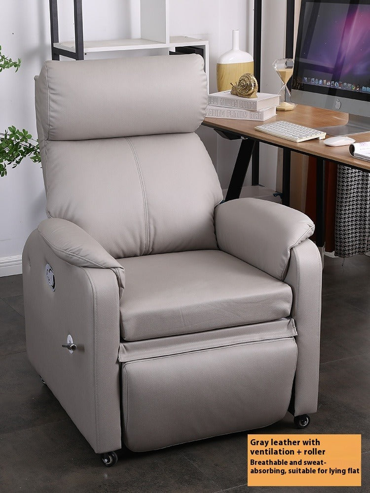 Reclining Single Sofa Chair with Footrest for Gaming, Salon, Office & Dorm Use