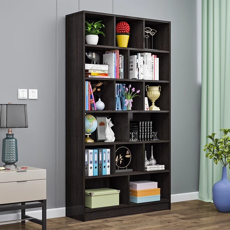Custom Solid Wood Display Cabinet – Lighted Bookshelf & Wine Rack with Storage for Office or Home Use