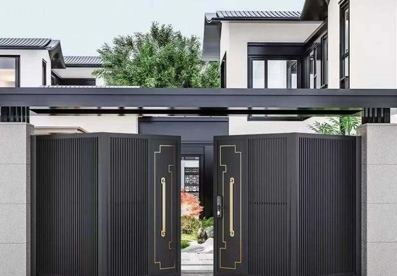 Smart Aluminum Villa Gate – High-End Electric Sliding Gate for Courtyard, Garage, Factory & Community Entrance