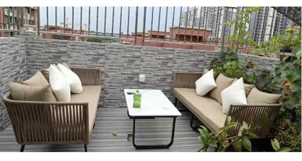 3-Seater Outdoor Rattan Sofa Set for Patio, Garden & Balcony