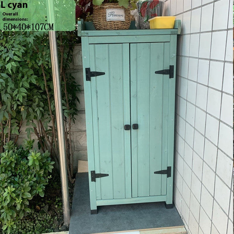 Outdoor Storage Cabinet – Weatherproof Garden Utility Shed for Balcony, Tools & Supplies