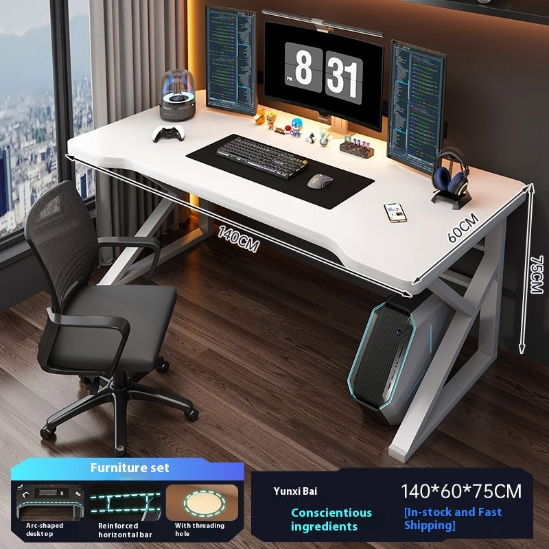 Computer Desk with Chair Set – Home Office, Gaming, or Study Table for Bedroom or Students