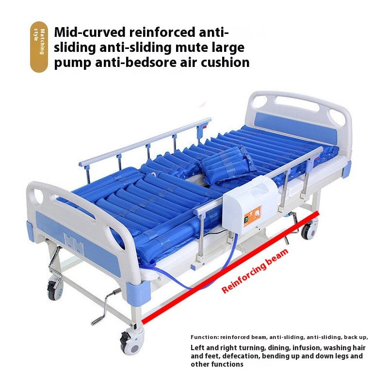 Garton High-Quality Multi-Care Bed with Full-Curved High Guardrail and Anti-Sliding Features