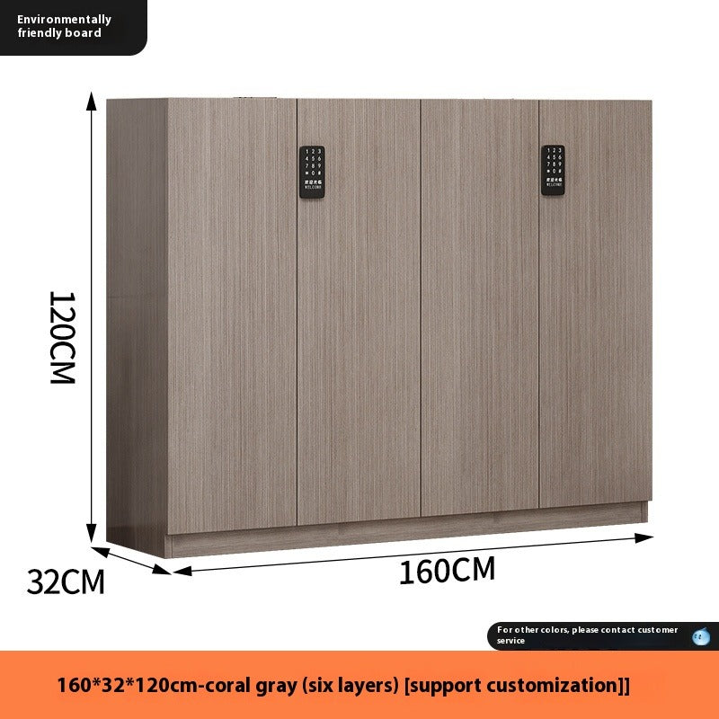 Password-Locked Shoe Cabinet – Anti-Theft Entryway Storage for Hallway, Outdoor Corridor & Home Entrance