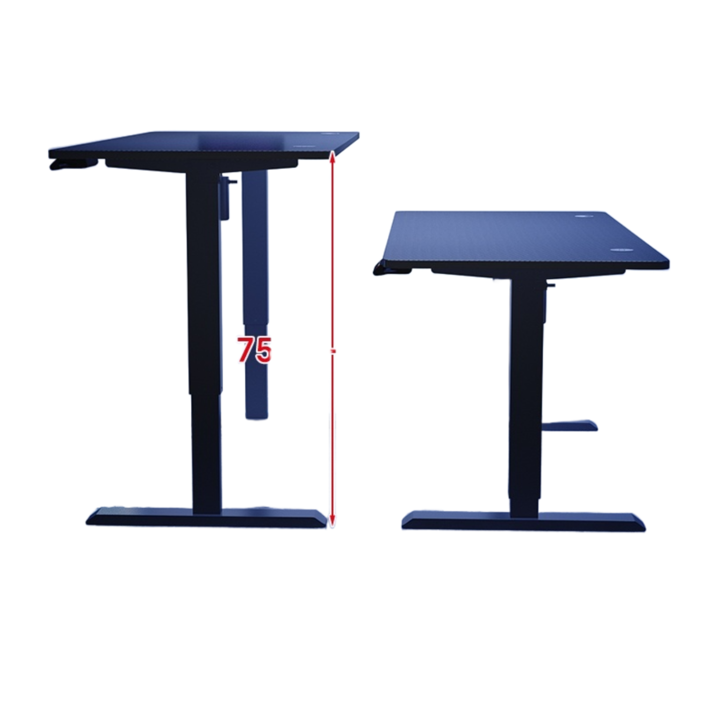 Electric Height-Adjustable Desk Set – Carbon Fiber Gaming & Office Computer Desk with Chair for Home Use