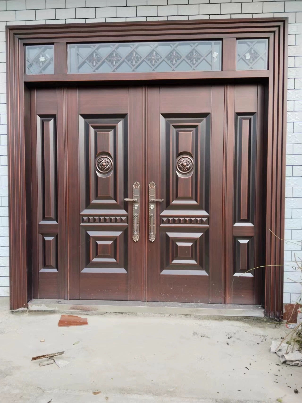Zinc Alloy Double Swing Gate – Villa Entrance Door for Rural Homes and Courtyards