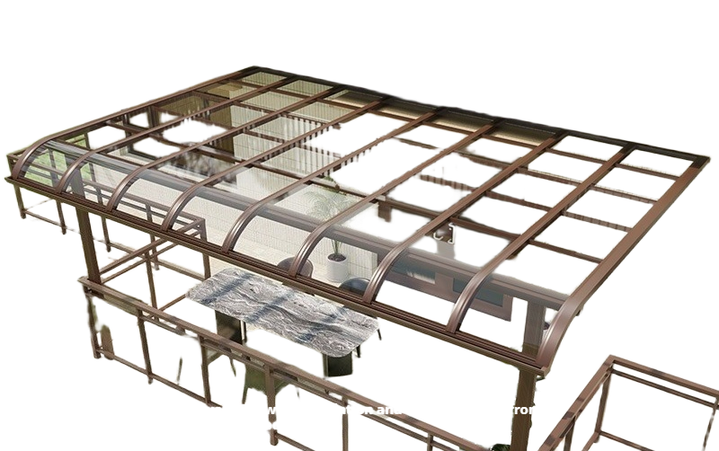 Aluminum Outdoor Awning for Patio, Balcony, Eaves & Carport with Rain & Sun Protection