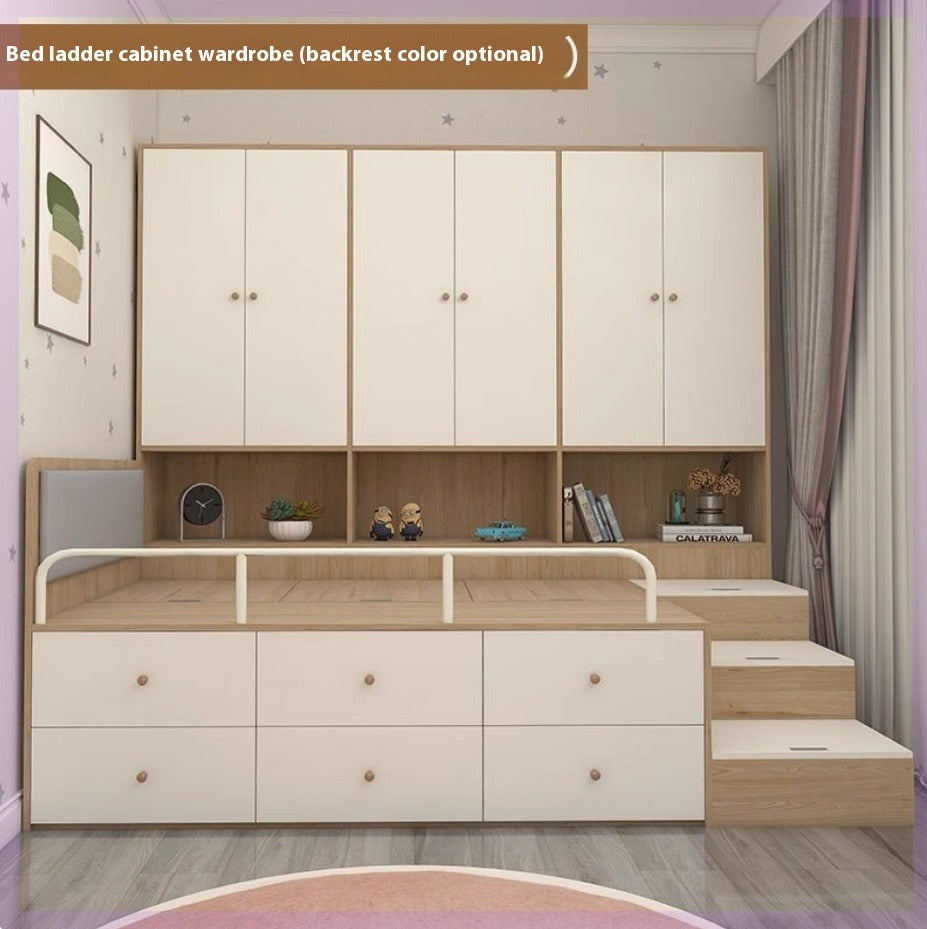 Tatami Kids' Bed with Integrated Wardrobe and Storage Cabinet - New, Multiple Sizes Available
