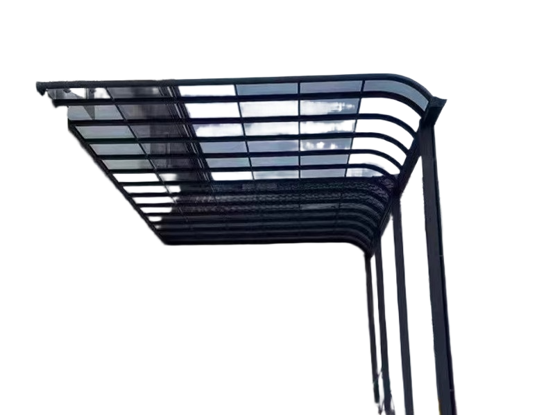 Aluminum Alloy Outdoor Awning with PC Panel for Villa, Patio, Carport & Rain Sun Protection