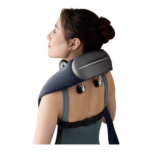 Compact Neck & Shoulder Massager for Back, Waist & Trapezius with Heat – Ideal Gift for Men & Women