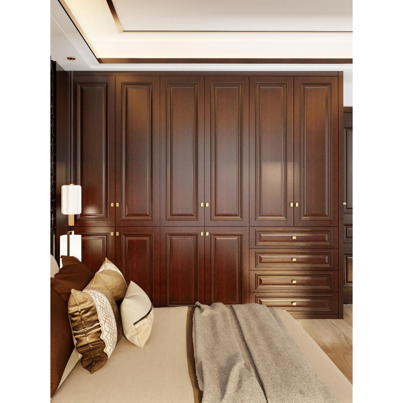 Solid Wood Interior Door – Rubberwood, Red Walnut, Boxwood, Red Oak & Cherry Wood Options for Bedroom