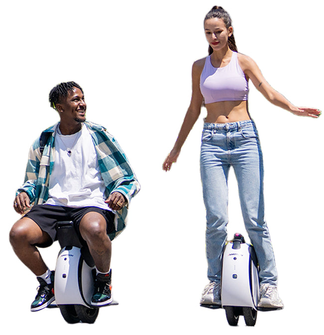 Self-Balancing Electric Unicycle Scooter - High-End Rideable Motorcycle Style with Handlebars for Adults