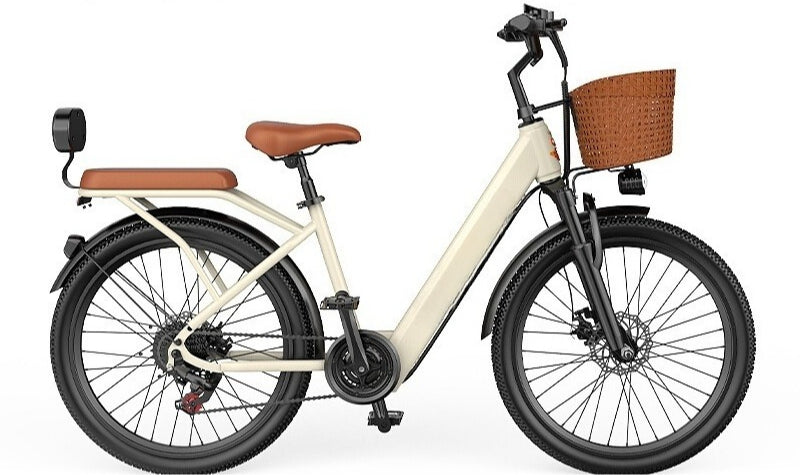 24" Magnesium Alloy E-Bike with NFC, 7-Speed, Torque Sensor, 6AH/10AH/15AH Battery - New Commuter Electric Scooter