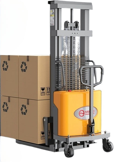 2 Ton Semi/Full Electric Stacker Forklift with Hydraulic Lift for Compact Warehouse Use