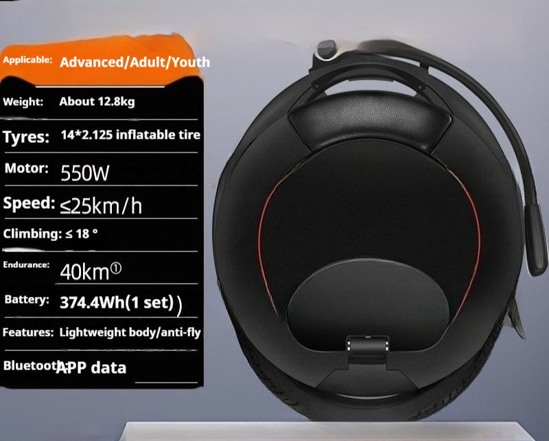 25km/h Self-Balancing Electric Unicycle - Smart Adult Drift Vehicle with Extended Range