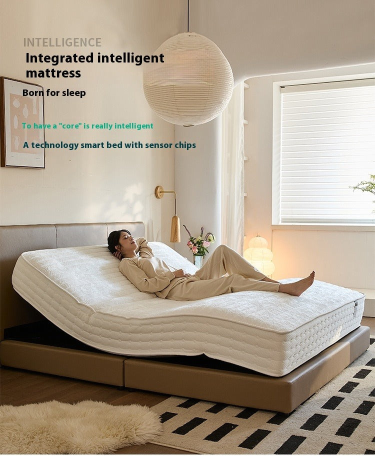 Elegant Adjustable Smart Mattress with Vibration and Zero Gravity for Seniors - New
