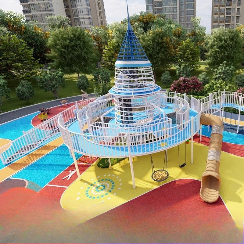Outdoor Playground Slide Set for Kindergarten, Parks & Scenic Spots (Non-Powered Custom Design)