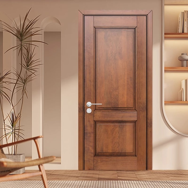 Solid Wood Interior Door – Rubberwood, Red Walnut, Boxwood, Red Oak & Cherry Wood Options for Bedroom