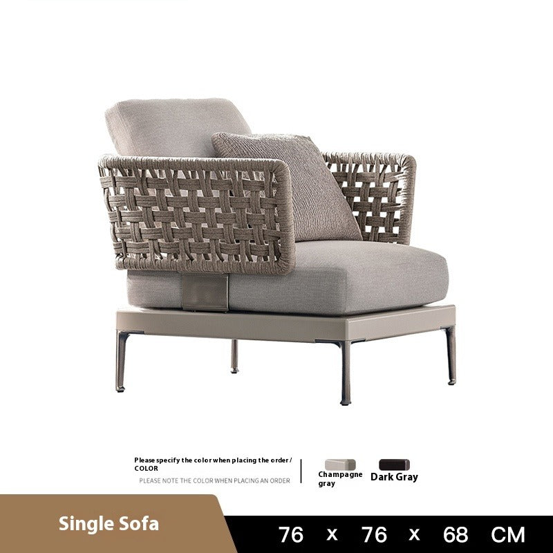 Outdoor Rattan Corner Sofa Set for Patio, Garden & Balcony Lounge