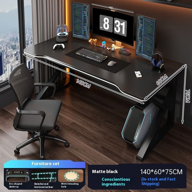 Computer Desk with Chair Set – Home Office, Gaming, or Study Table for Bedroom or Students