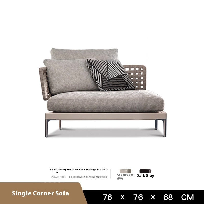 Outdoor Rattan Corner Sofa Set for Patio, Garden & Balcony Lounge