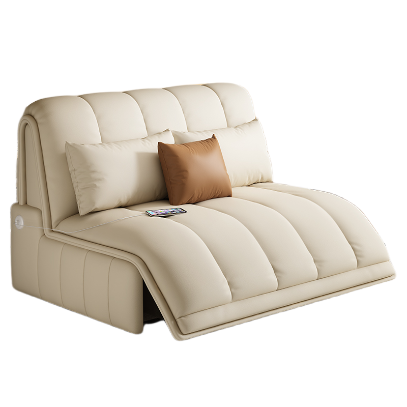 Elegant Foldable Electric Sofa Bed with Remote Control for Small Apartments - New