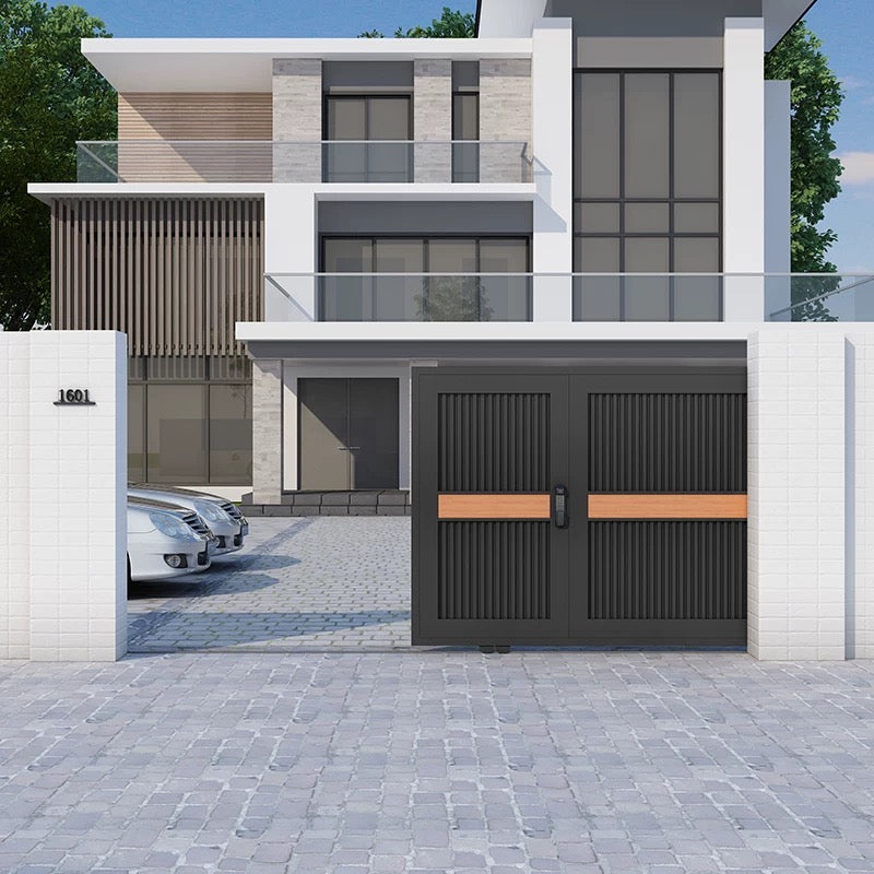 Smart Aluminum Villa Gate – High-End Electric Sliding Gate for Courtyard, Garage, Factory & Community Entrance
