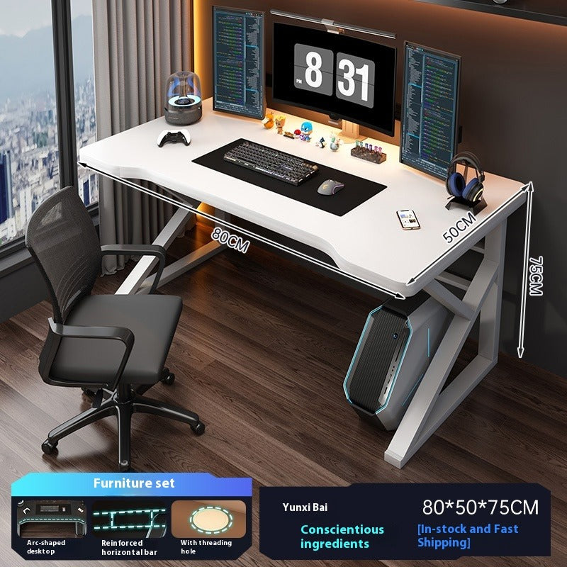 Computer Desk with Chair Set – Home Office, Gaming, or Study Table for Bedroom or Students