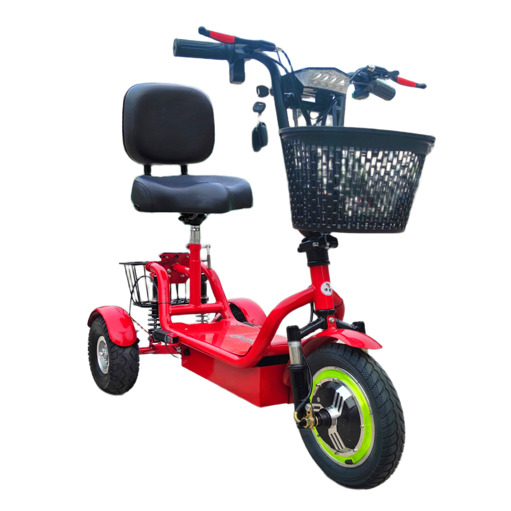 48V 12-Inch Electric Tricycle – Foldable 48V Lightweight Mini Scooter for Adults with Long-Range Lithium Battery