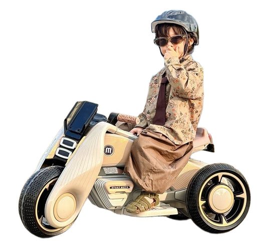 New Hurricane Large Electric Tricycle for Kids with Remote Control and Music - High-Quality Outdoor Recreation Scooter